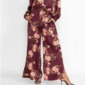 Jonny Was silk pants with slits S